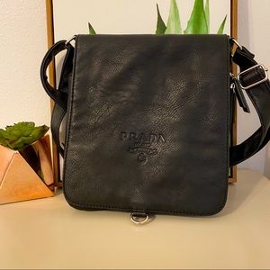 🖤Black Prada Milano Leather Crossbody Bag🖤